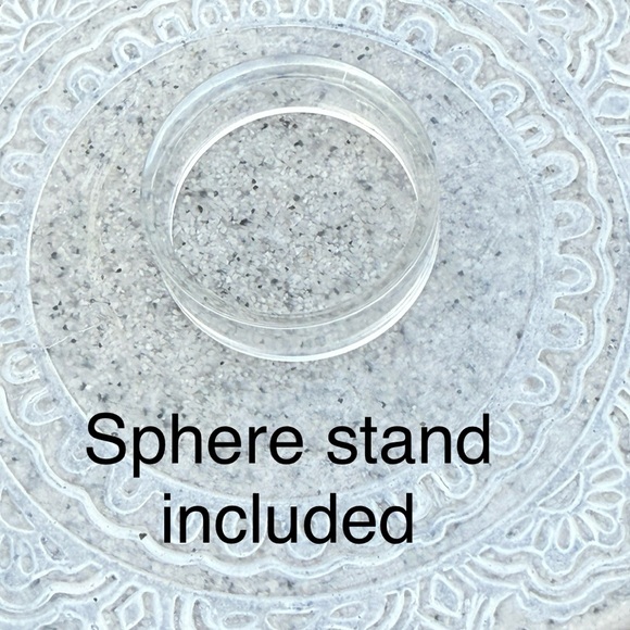 Indian Agate Sphere, 248g and Sphere Stand Included - Picture 8 of 13